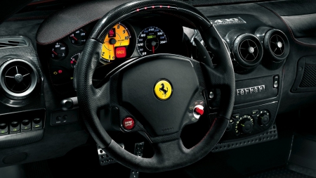 Ferrari interior - 1600x900, fast, cool, expensive