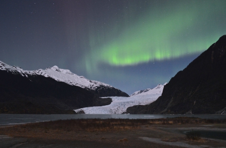 northern lights - fun, nature, mountains, cool, northern lights