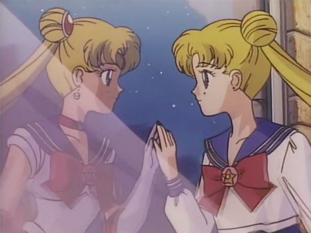 Reflection - nice, female, usagi, blond, twintail, anime girl, blond hair, pretty, blonde hair, reflection, anime, ribbon, twin tail, cute, tsukino usagi, tsino, adorable, girl, magical girl, twintails, long hair, lovely, usagi tsukino, sailor moon, double, kawaii, twins, twin tails, mirror, sweet, sailormoon, blonde