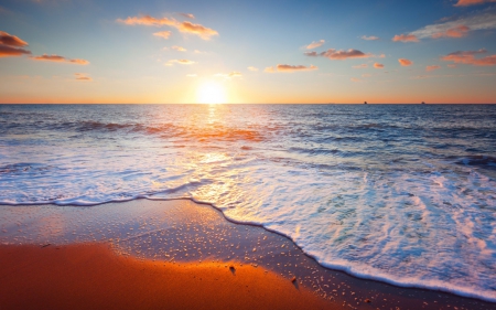 Sunset: Golden Panorama of Sea and Sky