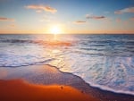 Sunset: Golden Panorama of Sea and Sky