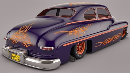 1950 Mercury - lowered, mercury, cruiser, slammed