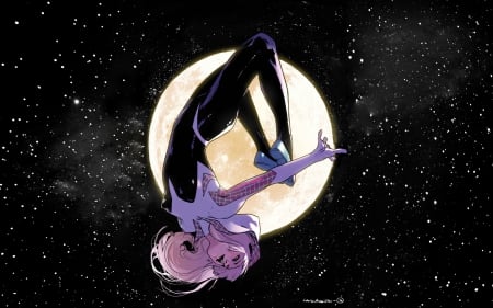 Spider-Gwen - illustration, comics, gwen stacy, spider-gwen, superheroes, marvel comics