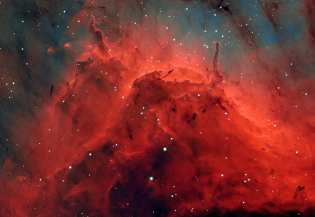 Pillars and Jets in the Pelican Nebula - fun, stars, galaxy, cool, space