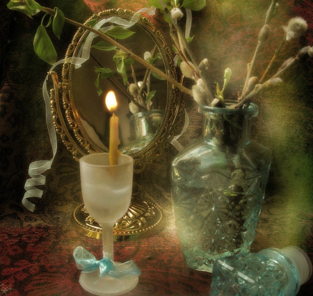  The candle - fire, candle, still life, amazing