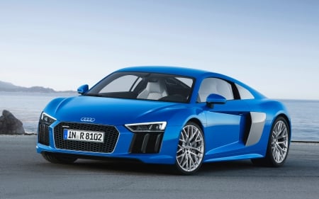 2016 Audi - 2016, fast, Modern, Audi, Blue