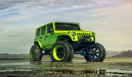 2014 Jeep-Wrangler - mopar, lift, 2014, green