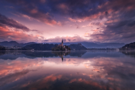 Nature - nature, sky, reflection, clouds