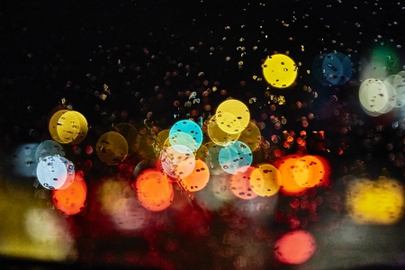 Bokeh - bokeh, drops, rainy, rain