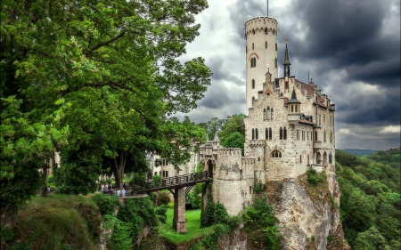 Lichtenstein Castle, Germany - medieval, castle, germany, cliff