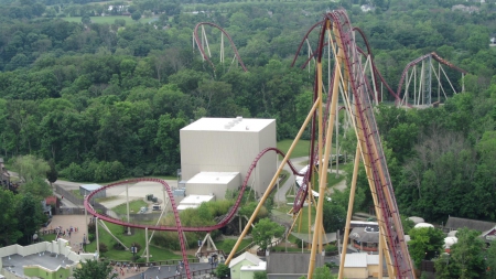 Diamondback - 1600x900, roller coaster, Kings Island 2014, cool