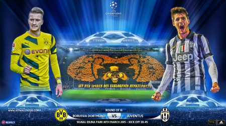 BORUSSIA DORTMUND - JUVENTUS CHAMPIONS LEAGUE 2015 - borussia dortmund wallpaper, juventus wallpaper, champions league, champions league wallpaper