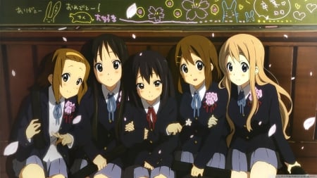 k-on school fun - girls, fun, k-on, school, uniform