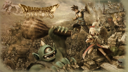 Dragon Quest Heroes - PS3, SQUARE ENIX, PS4, DRAGON QUEST, SONY, Dragon Quest Heroes, SCE, Polyphony Digital Inc, PlayStation 3, Heroes, PlayStation 4, Doragon Kuesuto, Hirozu