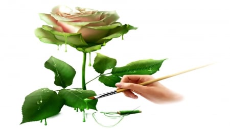 Rose Painting - i love you, painting, for you, rose