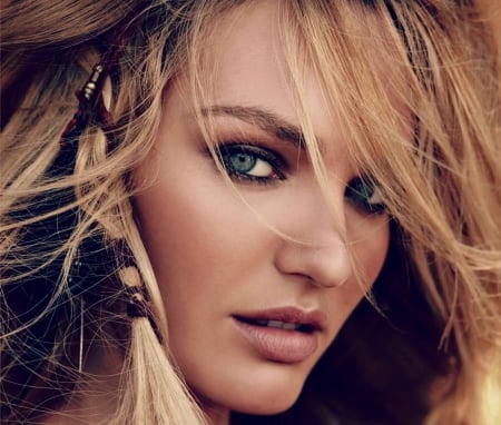 Candice Swanepoel - face, model, blonde, blue eyes, girl, woman, candice swanepoel