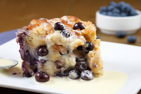 blueberry bread puding - fun, food, yummy, pudding, entertainment, cool