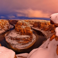 Arizona's Horseshoe Bend in Winter