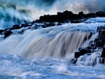 Winter - waterfall