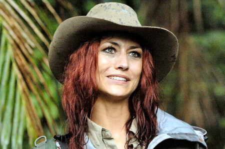 Rainy Day Cowgirl - women, style, fun, girls, models, female, rain, fiona erdmann, fashion, cowgirls, hats, western, brunettes