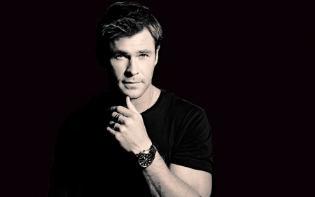 Chris Hemsworth - chris hemsworth, black, hand, actor, man