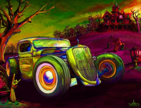 Digital Paint - street rod, car, fantast, hot rod