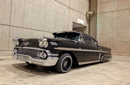 1958-Chevrolet-Impala - classic, 1958, black, gm