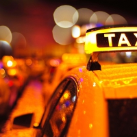 taxi in the night