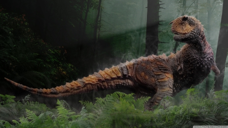 carnotaurus sastrei - sastrei, dinosour, carnotaurus, forest