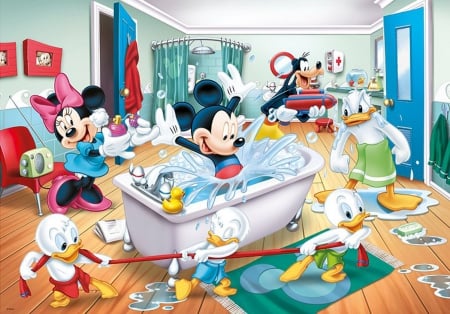 Mickey Mouse & Friends: Super Bath - donald, cartoon, mickey, freinds, mause