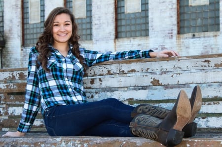 Waiting On A Friend - cowgirl, cute, boots, jeans