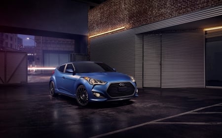 hyundai veloster - hyundai, japanese, veloster, blue