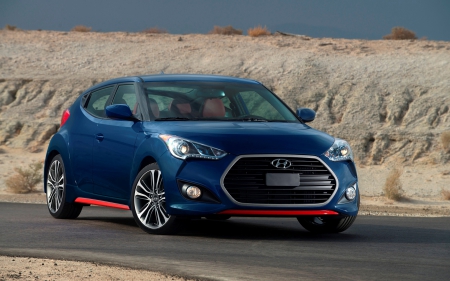 hyundai veloster - veloster, hyundai, blue, japanese