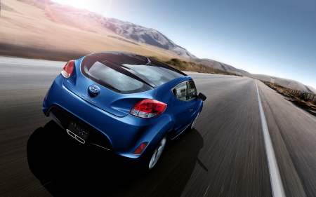 hyundai veloster - veloster, hyundai, blue, japanese