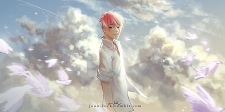 Flights - fantasy, flights, boy, art