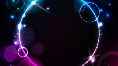 Space Lights - shapes, vector, abstract, multicolor, ovals, graphics, circles, lights