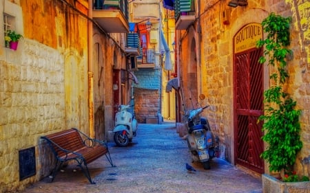 Colorful Street - cityscapes, houses, architecture, streets, colors