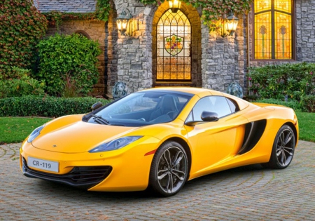 McLaren 12C Spider - sport, mclaren, yellow, car