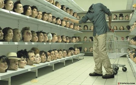 Heads - funny, people, absract, 3d