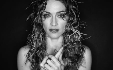 madonna - black and white, dancer, artist, actress