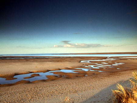 The Beach At Wells - sea, sand, beach, sky