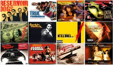 Tarantino Soundtracks Mosaic - mosaic, quentin tarantino, movies, soundtracks