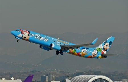  To Disneyland - plane, disney, boeing, beautiful