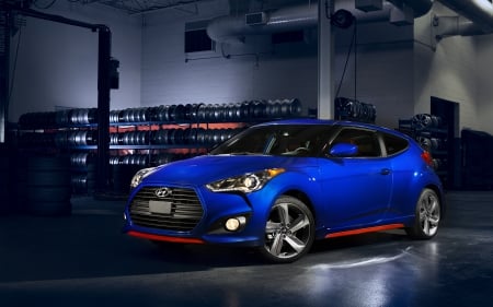 hyundai veloster turbo r-spec - hyundai, veloster, blue, turbo