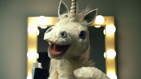 Silly unicorn - dressing room, whimsy, 1920x1080, mirror