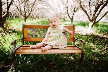 little girl - people, belle, sightly, white, childhood, fair, grass, little, bonny, adorable, child, set, nature, pink, beautiful, sweet, nice, beauty, photography, pretty, baby, green, tree, cute, kid, dainty, girl, seat, lovely, pure, comely, desktopnexus, blonde