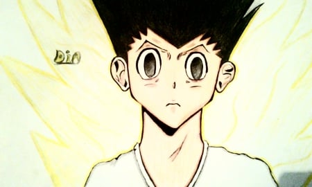 hunretxhunter anime fan art - hxh, hunrerxhunter, anime, drawing, fanart