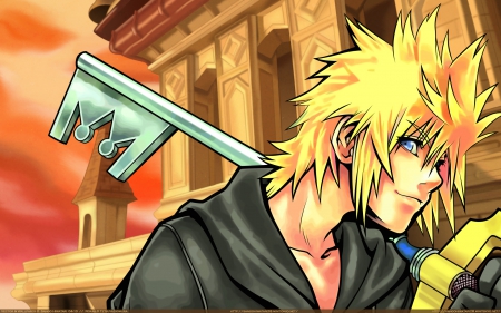 Roxas - video games, key, kingdom hearts, manga