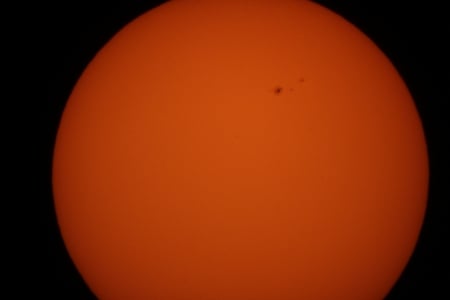 sun with spots - space, sunspots, stars, sun