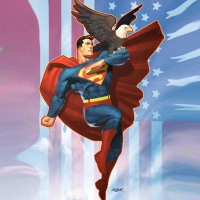 superman and his eagle